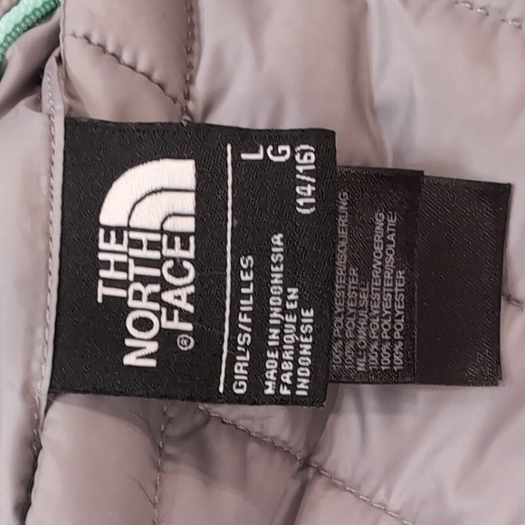 The North Face Mossbud Reversible Puffer Jacket Sz L/14-16 - Picture 3 of 7